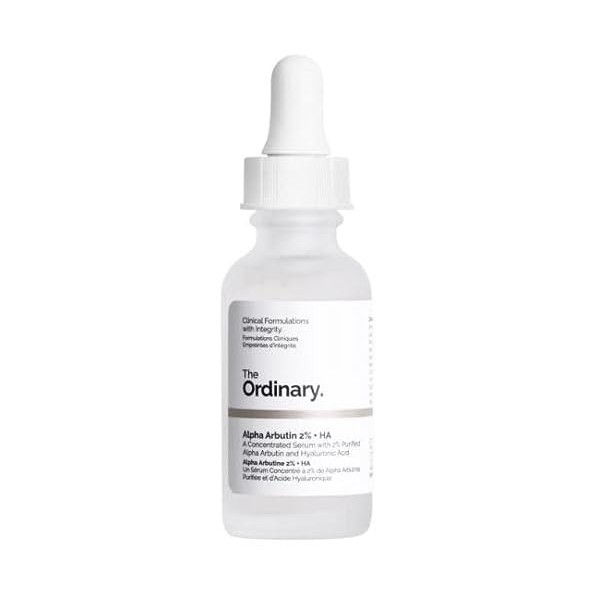 The Ordinary ORIGINAL Alpha Arbutin al 2% + HA Ácido hialurónico | 30 ml. | Sérum éclaircissant pour la peau qui améliore la ...