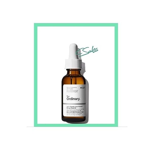 The Ordinary ORIGINAL 100% Organic Cold-Pressed Borage Seed Oil | 30 ml. | Huile de graines de bourrache - calma, hidrata et 