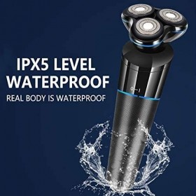 SMSOM Rasoir électrique pour Hommes, Rasoir de 5 in 1 Razor Humide et Sec étanche étanche Rasoir USB Rasoir sans Fil Recharge