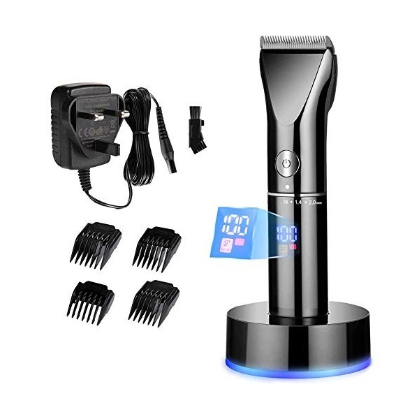 Tondeuse Cheveux Electrique Pour Les Hommes,professionnel Rechargeable Tondeuse Barbe,led électrique,silencieuse Tondeuse Che