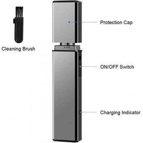 CAFFIA Tondeuse à poils doreilles et de nez for hommes et femmes, 4 en 1 Tondeuse à sourcils électrique indolore Tondeuse à 
