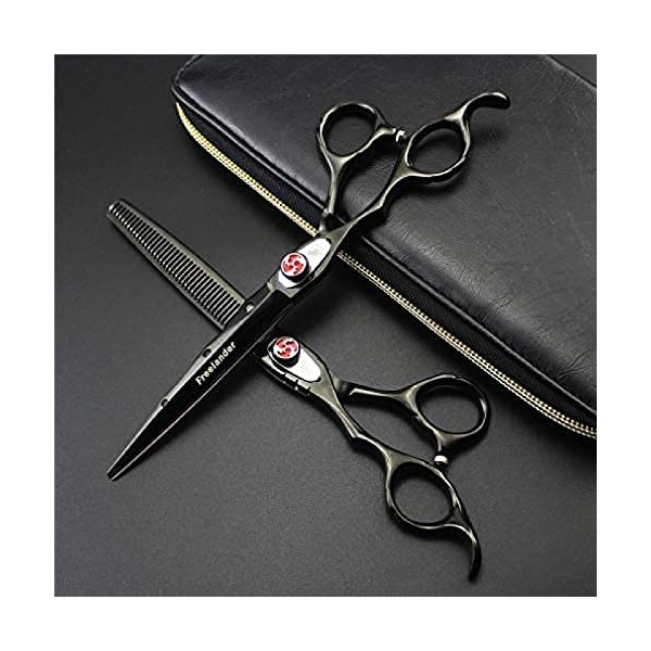 KRASS Left Hand Hair Scissors Set, 7.0 inch Premium Sharp Hairdressing Scissors, Hair Cutting Scissors Light,Left-Handed Unis