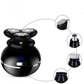 ChengBeautiful Rasoir Cinq-en-Un Costumes Électrique Rechargeable Rasoir Couleur : Black 