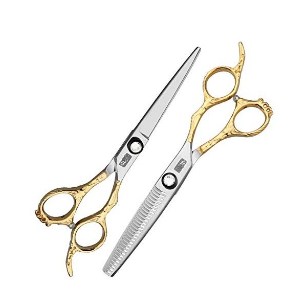 Outils de coupe de cheveux Ciseaux / cisailles de coupe de cheveux - Vis de tension de réglage 6.0 " , 100% acier inoxydable