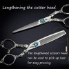 WYGC Scissors Ciseaux Coiffure Professionnel Tranchant Acier Inoxydable Manche Vintage Gravé Combinaison Set  for Barber Shop