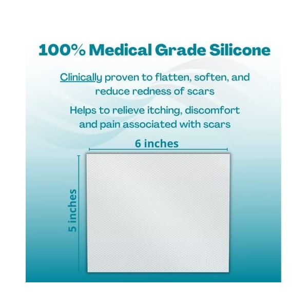 NewGel+ Silicone Gel Sheeting for Scar Management - 5 x 6 Sheet Clear 1 per box by NewGel+