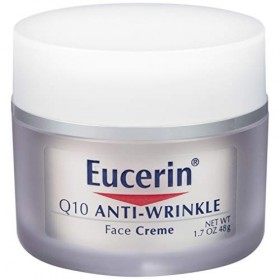 Eucerin Crème anti-rides pour le visage - Pour peaux sensibles - Avec coenzyme Q10 - 48 g Crème Jour et Nuit