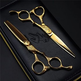 KOAIEZ Outils De Cisaillement De Coiffure en Acier Inoxydable De 6,0 Pouces en Acier Inoxydable, Ensembles De Ciseaux De Coup