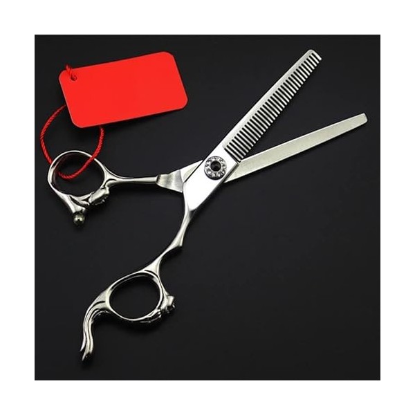 ciseaux de coiffeur Ciseaux de coupe de cheveux, 6 pouces haut de gamme japon 440c acier gemme noire ciseaux de salon de coif