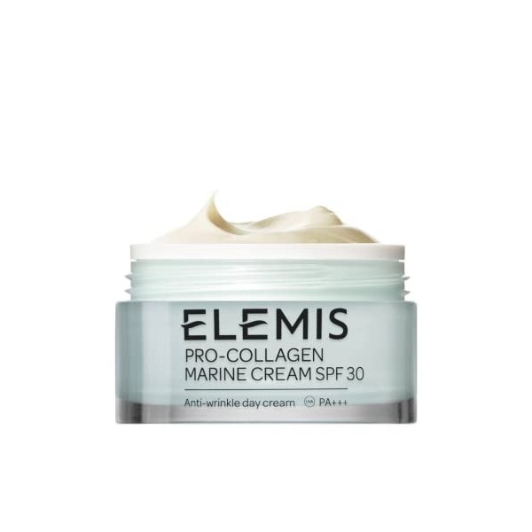 ELEMIS crème marine pro-collagène avec spf30, hydratant visage lissant 3 en 1 à la chlorella, ginkgo biloba & padina pavonica