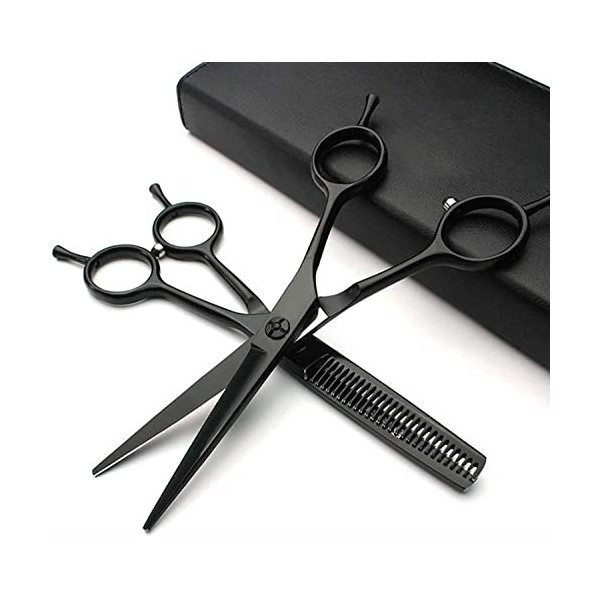 JINJIA Outils de Salon de beauté Ciseaux à Cheveux Professionnels Ciseaux Amincissants 6,0 Pouces, ToothCut5.5Inch