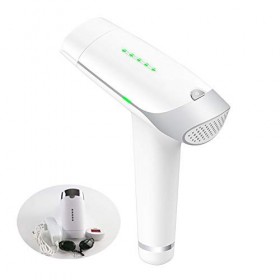 QWEASDF Appareil Dépilation Laser IPL À Lumière Pulsée, Épilation Permanente Indolore, 300000 Flashs, 8 Semaines Soyeux Et S