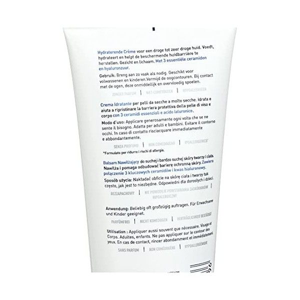 CeraVe - crème hydratante pour peaux sèches à très sèches - 177 ml