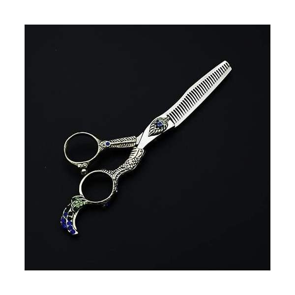 Ciseaux de coupe de cheveux, 6 pouces en acier inoxydable 440C Salon de coiffure coupe de cheveux ciseaux de coiffeur accesso