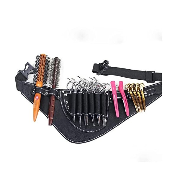 LEIGE Salon Ciseaux Ciseaux Sacs Ciseaux Clips cisailles Cisaillement Sacs Outils de Coiffure Holster Holster Support de Poch