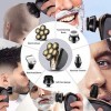 Rasoir électrique pour homme, 5 en 1,4D rechargeable à tête chauve, rasoir électrique 5 têtes flottantes, barbe, nez, oreille