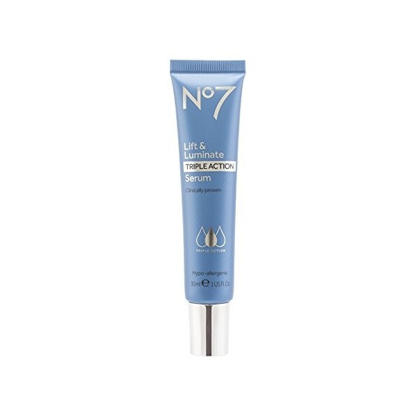 Boots No7 Lift & Luminate TRIPLE ACTION Serum **30ml*** VISIBLY REDUCES WRINKLES by Lift & Luminate Triple Action Crème Jour ...