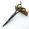 Ciseaux pour Animaux de Compagnie 6 & 34. Black Hair Design Professional Hair Cutting 400C Steel Cutting Thin Package Cise