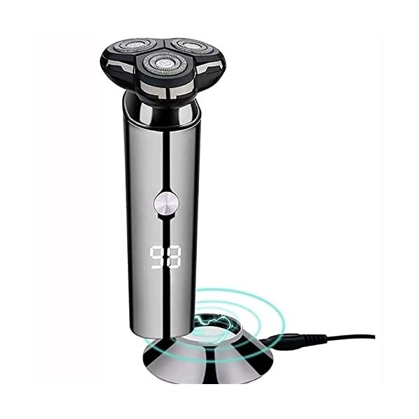 GATASE Razor électrique for Hommes for Hommes Rotary Electric Face Wet/Dry Shavers Rasage des rasoirs sans Fil for Hommes