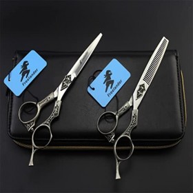 Ciseaux Amincissants Professionnels Ensemble De Ciseaux De Coiffure Professionnels, Ciseaux De Coupe De Cheveux De 6,0 Pouces