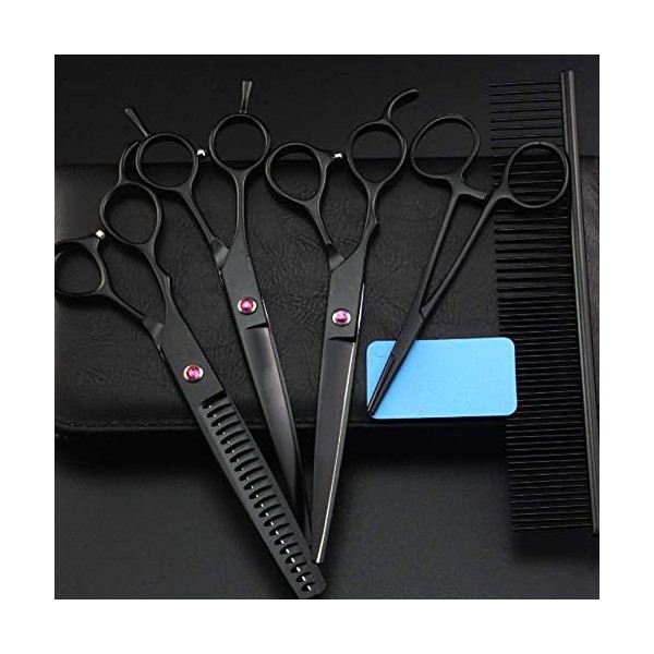 Ciseaux de coupe de coiffeur pour gauchers, ciseaux amincissants, ciseaux de coiffure professionnels, ensemble de ciseaux à c