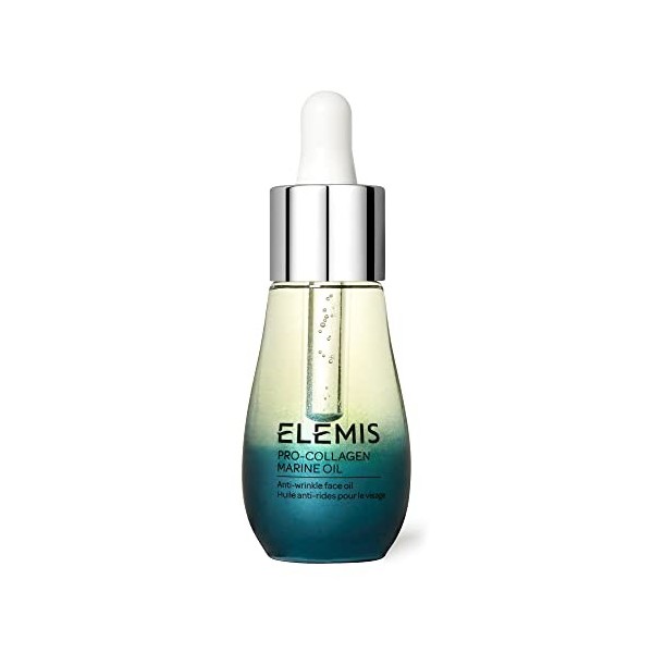 ELEMIS Huile marine pro-collagène, huile visage anti-rides avec un trio dactifs marins, huile visage légère pour hydrater et ...