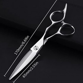 6" Professional Barber Hair Thinning and Cutting Scissors Razor Edge and Teeth Edge Thinning Hair Scissors Shears Hairdressin...