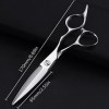 6" Professional Barber Hair Thinning and Cutting Scissors Razor Edge and Teeth Edge Thinning Hair Scissors Shears Hairdressin