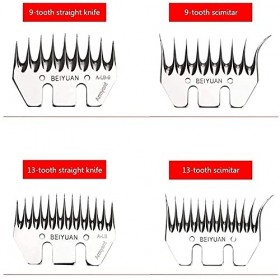 Electric Sheep Shears Blades Shearing Machine Spare Blade Replacement Goat Clipper Blades Special B 9 Straight Tooth Blade 