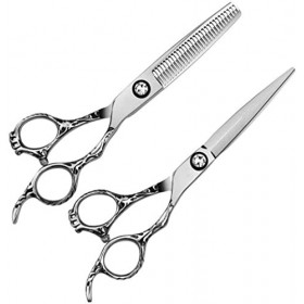 Ciseaux de coiffure Kit de ciseaux de coupe de cheveux Ciseaux de coiffure en acier inoxydable 440C Ciseaux de cheveux de cis