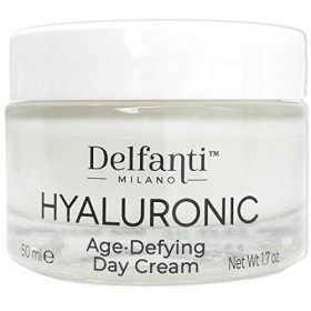 DELFANTI MILANO - HYALURONIC Crème Visage Anti-Âge de Jour, Made in Italy 50 ml Crème Jour et Nuit