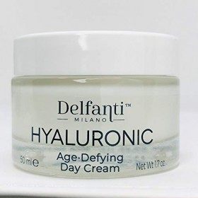 DELFANTI MILANO - HYALURONIC Crème Visage Anti-Âge de Jour, Made in Italy 50 ml Crème Jour et Nuit