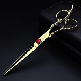 Ciseaux pour Animaux de Compagnie Salon de Coiffure Ciseaux de Coiffure 7 Pouces Golden Personality Ciseaux Coiffeur Outil de...