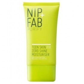 Nip+Fab Teen Skin Fix Zero Shine, Crème Hydratante pour le Visage à la Niacinamide et à lExtrait de Wasabi Antioxydant, Trai ...