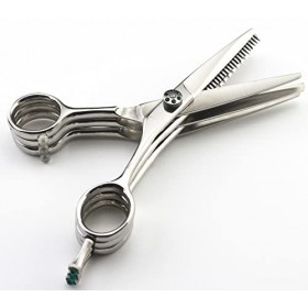 Ciseaux de coupe de cheveux, professionnels 440c 5,5 pouces 3 en 1 ciseaux à cheveux ciseaux amincissants tondeuse à cheveux ...