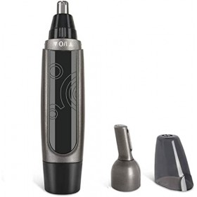 CAFFIA Tondeuse à cheveux for le nez et les oreilles for hommes et femmes, épilateur de nez indolore, coupe-nez électrique ét