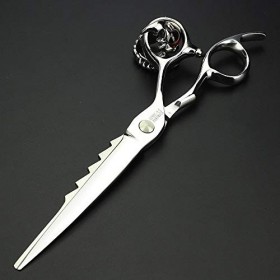 Ciseaux pour Animaux de Compagnie 6,5 Pouces Ciseaux Professionnels en Argent Ciseaux de Coiffure tranchants en Acier 400C Ra...