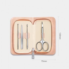 Lot de 4 outils de coupe 4 en 1 pour sourcils en acier inoxydable pour le maquillage et la peau morte Rose Rasage et Épilation