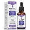 kizenka Retinol Serum with Acide Hyaluronic and Vitamin C, Professional Skincare, Anti Aging Wrinkles Facial Serum, Formulé p...