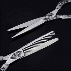 Ciseaux de coiffure Ciseaux de barbier Ciseaux de cheveux professionnels coupés avec précision et précision 6,0 pouces pour s...
