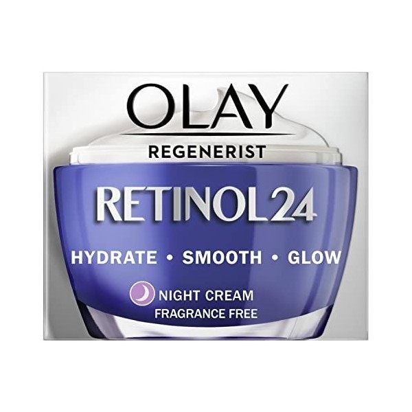 Olay Regenerist Retinol24 Crème de nuit hydratante au rétinol et à la vitamine B3 Parfum 50 ml