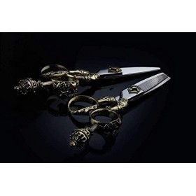 Ciseaux de coiffure fins, ciseaux de coupe de cheveux, ciseaux et ciseaux de barbier, Kit de ciseaux de coiffure professionne...