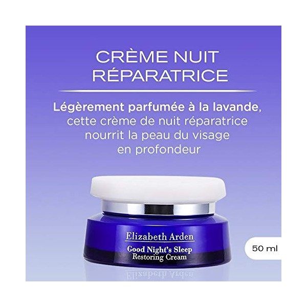 Elizabeth Arden Visible Difference, Crème de Nuit Hydratante et Affinante 50 ml , Soin Anti-Âge, pour Tous Types de Peaux Crè...