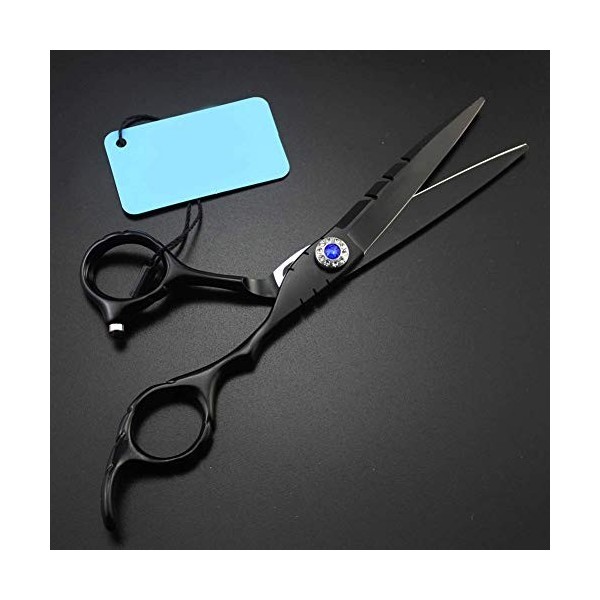 6.8 Pouces Noir Chaud Ciseaux De Coiffure Professionnels Outils De Coupe De Cheveux Ensembles De Cisailles De Coiffeur,toothC