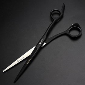 Ciseaux pour Animaux de Compagnie 5,5 & 34. 6 & 34. 6,5 & 34. Ciseaux à Cheveux Professionnels Noirs Haute dureté 400C Ra...