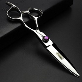 Ciseaux pour Animaux de Compagnie Argent 6 Pouces Coupe de Cheveux 440c Coupe de Cheveux Laser Haute dureté Coupe de Cheveux ...