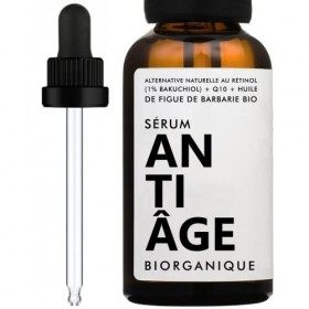 Sérum Visage ANTI-ÂGE | 100% naturel | Avec Bakuchiol 1% alternative naturelle au rétinol + Huile de figue de barbarie BIO C...