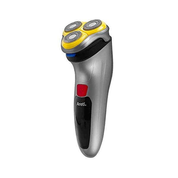 Areti Tokyo - Rasoir électrique rechargeable avec tondeuse pop-up, étanche IPX7 - Rasoir rotatif pour homme - fc5201-1A