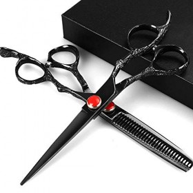 Ciseaux de coiffure professionnels, ciseaux à cheveux, kit de ciseaux de coupe de cheveux, ciseaux amincissants droits, outil