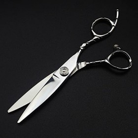 Ciseaux de coupe de cheveux, 5 pièces professionnels 440c 6 pouces ciseaux de cheveux salon de coupe barbier coupe de cheveux...